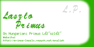 laszlo primus business card